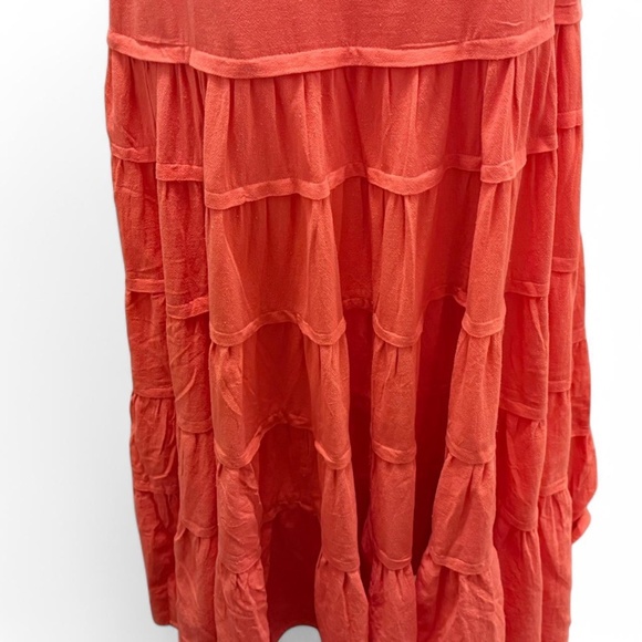 Free People Somewhere Sunny Drop-waist Maxi Dress in Radiant Watermelon Siz - Picture 4 of 8